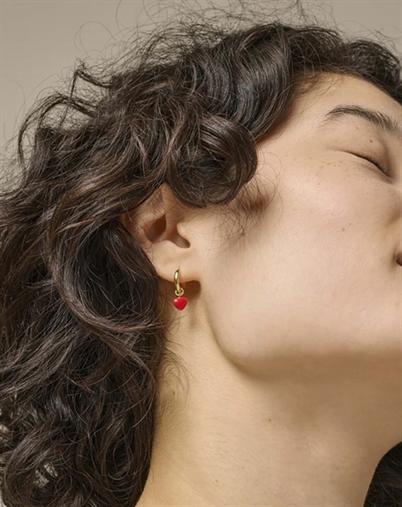 Enamel Copenhagen - Amore Hoops - Red/Guldfarvet